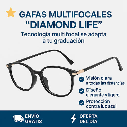 2x1 Gafas Multifocales Diamond Life – ¡Ve con claridad en cada momento!
