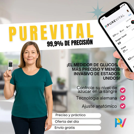 GlucoCare™ 3 en 1 – Controla tu glucosa, colesterol y presión sin dolor